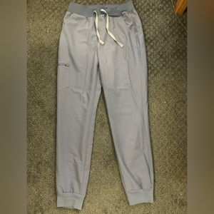 Figs vapor blue space dye scrub joggers